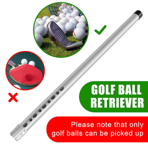 39 Inch Aluminum Golf Ball Picker Tool with Quick Tube Release for Easy Ball Retrieval, Long Reach Ball Retriever