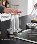 Automatic Glass Rinser And Cup Washer For Sink With 360 Degree Rotation Stainless Steel G One Half Attachment Quick Rinse