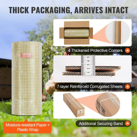 Heavy Duty Galvanized Hardware Cloth 24 Inch By 100 Foot One Half Inch Welded Wire Mesh Roll packaging details