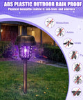 4 Pack Solar Mosquito Zappers Outdoor Waterproof Bug Zapper Light for Garden and Yard Solar Powered Insect Killer Lamp