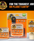 Gorilla wood filler kit and 6 oz tube for indoor and outdoor repairs, natural color, ideal for cracks, gouges, and holes.