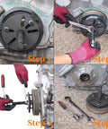 59 Piece Harmonic Balancer Puller And Installation Tool Kit With Flywheel Remover And Crankshaft Pulley Removal Set in use