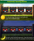 Ultrasonic Nocturnal Animal Repeller With Red Light And Motion Sensor For Deer Coyotes Foxes Raccoons And Skunks Deterrent Device