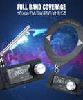 All-Band DSP Radio With Si4732 Chip For FM SW MW LW VHF CB Reception LSB USB Modes with telescopic and donut antenna