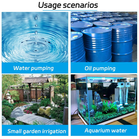 Usage scenarios for DC 12V 80W Submersible Water Pump For Diesel Oil And Fuel Transfer 30L Per Minute Flow 30 Meter Lift