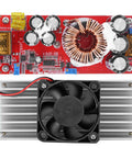 Heavy Duty Dc Dc Boost Converter Step Up Module 10 To 60V Input with fan cooling and components for solar projects.