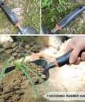 Heavy Duty Garden Trowel With Ergonomic Handle, Thickened Manganese Steel Hand Shovel used for digging in a garden with anti-slip grip