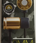 Sentry 9mm Earbuds with Built In Mic, metallic design, in-line mic, ideal for music and calls, stereo quality.
