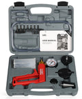 Brake Bleeder Kit With Hand Vacuum Pump For Motorcycles 17 Pcs Vacuum Bleeder Tool With Pressure Gauge And Storage Case