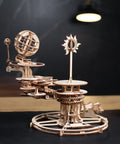 Hands On Mechanical Tellurion Three Dimensional Puzzle Wooden Model That Shows The Sun Earth Moon Cosmic Dance Explains Day And Night And Moon Phases With Realistic Orbital Motion For Science Fans And Curious Minds, wooden desk model