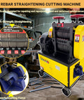 Heavy Duty Rebar Straightening And Cutting Machine 6 To 14mm Scrap Rebar Straightener in workshop setting