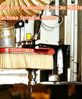 Professional Grade Yellow Nylon Strip Vacuum Brush For CNC Router And Milling Machine Solid 1M X 100Mm Dust Guard Covers Spindle Motors With No Sweat Quick Install mounted on CNC milling machine.