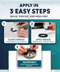 Steps to use Pro Grade Food Safe Lubricant For Kitchen Gear and Food Contact Surfaces.