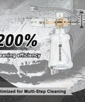 Foam Cannon For Pressure Washer With Dual Connector Car Wash Soap Attachment Snow Foam Thick Foam And High Pressure Rinse Stainless Steel Filter 5 Nozzle Tips With Holder with clear 1000mL bottle