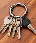 300 Pack Mini Round Carabiner Clips One Inch Trigger Spring O Rings For Keychains Buckles Bags Purses Car Keys DIY Crafts Black Durable