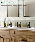 Bold Matte Black Waterfall Bathroom Faucet For Farmhouse Vanity With Single Hole Centerset One Handle Mixer Tap Pop Up Drain Overflow Antique Look Durable Metal Construction Easy Install