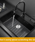 Silicone Sink Protector Mat For Kitchen Sink Bottom Non Slip Scratch Resistant Shield For Farmhouse Sinks Fits 12 To 30 Inch Models