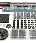 Chevy LS Gen 3 4 Camshaft Complete Kit With 212 218 Duration And .522 Lift showing components including chains, springs, and lift hardware.