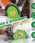 4.5 Inch Tile Cutter Diamond Blades For Angle Grinder Pack Of 4 With Premium Diamond Grit And Reinforced Steel Base Delivers All Day Sharpness, Low Friction, Chips Free Cuts On Ceramic Porcelain And Stone Tiles used wet and dry