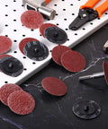150 Piece 2 Inch Die Grinder Sanding Disc Set With 36 60 80 Grits For Surface Prep Sanding Grinding Polishing And Burr Removal