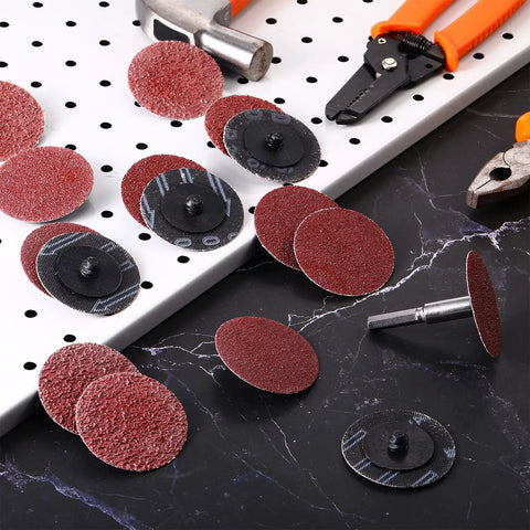 150 Piece 2 Inch Die Grinder Sanding Disc Set With 36 60 80 Grits For Surface Prep Sanding Grinding Polishing And Burr Removal