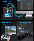 TX16S Mark II ELRS Transmitter 16 Channel 2.4GHz Radio Controller USB data and charging port usage with simulator support