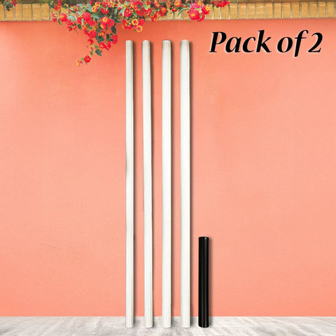 Telescoping Martin House And Gourd Poles Two Pack For 15 Foot White Steel Birdhouse Poles With Key Locks Ground Sockets And Brackets For Hanging Gourds Built Tough Durable Outdoor Mounting Kit Made In USA