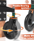 Heavy Duty Gate Wheel For Fences And Farm Gates, 8 Inch Wheel With 360 Degree Rotation, Spring Loaded Caster Supports Up To 600 Lbs