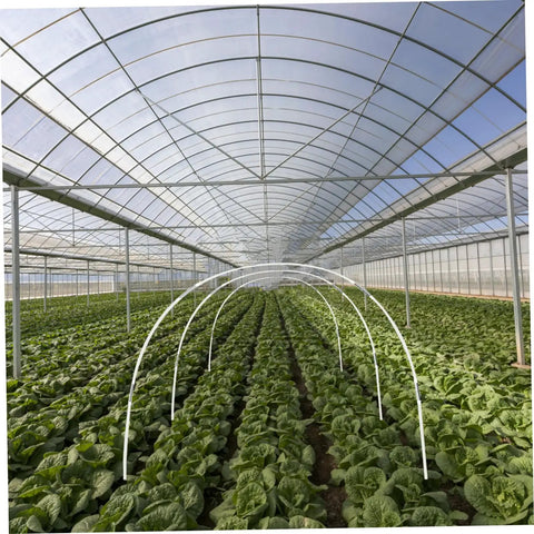 Greenhouse Plant Support Bracket Kit For Gardeners, PVC Clamps And Hooks To Hold Plastic Covers, Easy Soil Insertion Climbing Frame For All Season Plant Protection And Better Growth