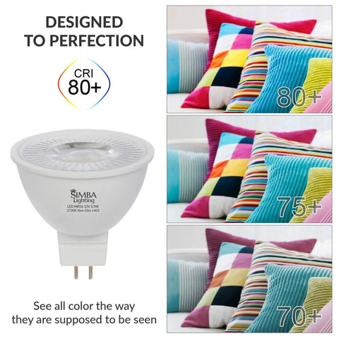LED MR16 3.5W 12V Light Bulb 6 Pack Replacement For Landscape Accent Track Lighting And Desk Lamps GU5.3 Bipin Base 2700K