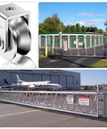 Rock Solid 2 Inch V Groove Pulley Pack Premium 304 Stainless Steel Cable Rollers with a smooth roller finish.