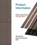 6 Pack Acoustic Wall Panels Deep Walnut Sound Proof Panels To Mute Room Noise And Boost Studio Vibes Flexible wood looking veneer product information