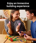 Botanical Tulip Bouquet Building Set for Adults Ages 18 Plus, Mindful Craft Kit for Bedroom, Home Decor, Book Shelf and Office Spaces, Realistic Artificial Flowers, Dope Gift for Birthdays and Garden Lovers, adults assembling tulip pieces