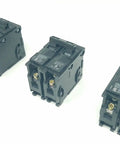 Three 40 Amp Dual Pole Q240 240 Volt Circuit Breaker Pack Of 3 Plug In Units For Automatic Overcurrent Protection In Residential Electrical Panels