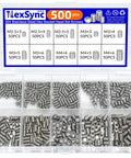 500Pcs Stainless Steel Set Screws Assortment Kit With Allen Head Grub Screws For Bathroom Fixtures And Towel Bar Sizes M2 5 M3 M4 Built For Tight Fits And Shock Resistant Assembly in clear box