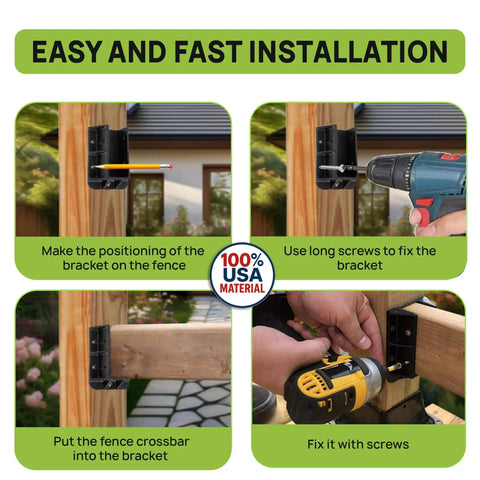 DIY Friendly Stair Railing Hangers For 2x4 Wood Rails 1.5 By 3.5 Inches Fits 29 To 37 Degree Incline installation guide