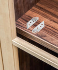 4 Pack Stainless Steel Angle Brackets Thickened Design Heavy Duty Triangle Corner Supports with screws for shelves and cabinets