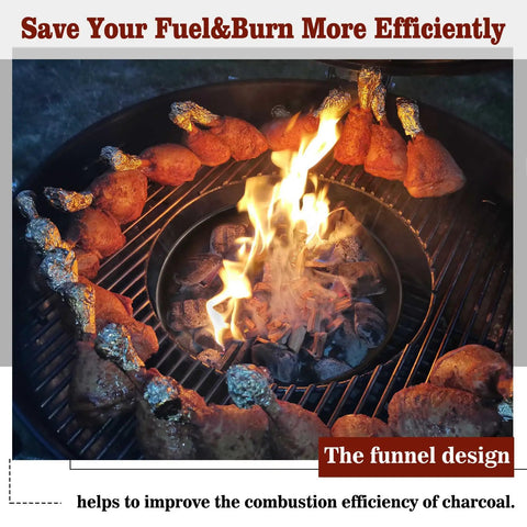 Double Rolled Edge One Piece Grill Shield For Weber Smokey Mountain 22 And 26.75 Inch Kettle Grills with chicken cooking