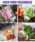 200 Count 8x12 Vacuum Sealer Bags BPA Free Precut For Food Storage Meal Prep Sous Vide And Freezer Microwave Safe Easy Pull Bags