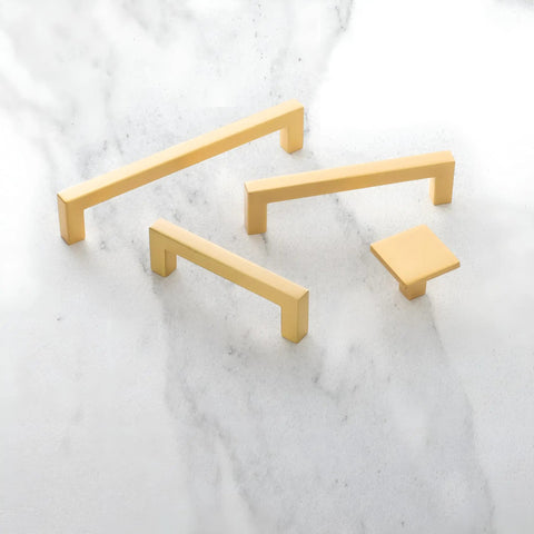 Solid Metal Core Ten Pack Kitchen Cabinet Pulls In Matte Black For Cabinets, Doors And Dresser Drawers, Heavy Duty Luxury Hardware