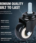Heavy Duty Swivel Caster Set Of 4 With 2 Inch Wheels And M10 Threaded Stem For Shelving and Cart Mods Smooth As Butter Silent Metal Wheels No Brake Included Quick Swap Top Shelf Upgrade Your Gear Today with waterproof and rustproof steel frame.