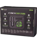 Box packaging of Studio Quality Condenser Microphone Kit For Home Recording With XLR, featuring contents layout and features.