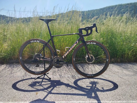 Ultralight High Modulus Carbon Wheelset with Aeris 40 and 50 Aero Rims on 700C bike, 23mm width, XDR 12 speed compatible