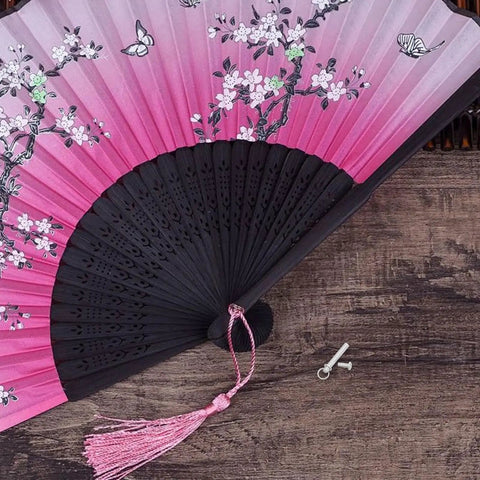 Premium Stainless Steel Fan Axle Rivet Kit Six Piece Set 17 To 22 mm Replacement Pins For Folding Hand Fans on pink fan.