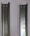 Vertical Garage Door Track Set 6 Ft 4 In Long For 7 Ft High Doors Includes Right And Left Tracks Fits 2 In Rollers Raw Steel And Galvanized Construction 1 Pair Standard 12 To 15 In R Track Lockout Cutout
