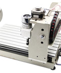 Workbench Ready CNC Router Engraver For Home Shop, aluminum body, featuring spindle and depth control for precise milling.