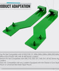 Heavy Duty Steel Quick Tach Weld On Mounting Brackets For Tractor Loaders Top Pin Fits H120 D120 210 200x 200cx 300cx green