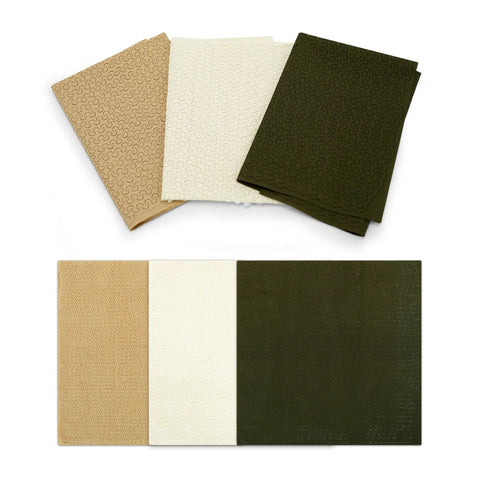 Three Piece Camouflage Net Set For 1/35 Scale RC Tanks And AFV Models, Dense Netting In Mixed Moss, Sand, Olive Colors