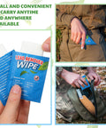 100 Pack Lead Remover Wipes for Shooting Ranges and Industrial Cleaning, individually wrapped wipe held in hand.
