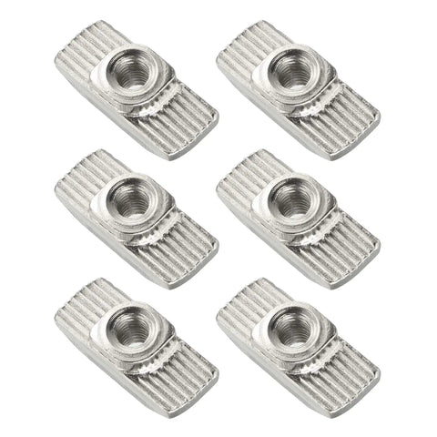 Reliable M4 T Slot Nuts Hammer Head Fastener Nuts For Aluminum 40x40 Profiles Nickel Plated Carbon Steel Set Of 50